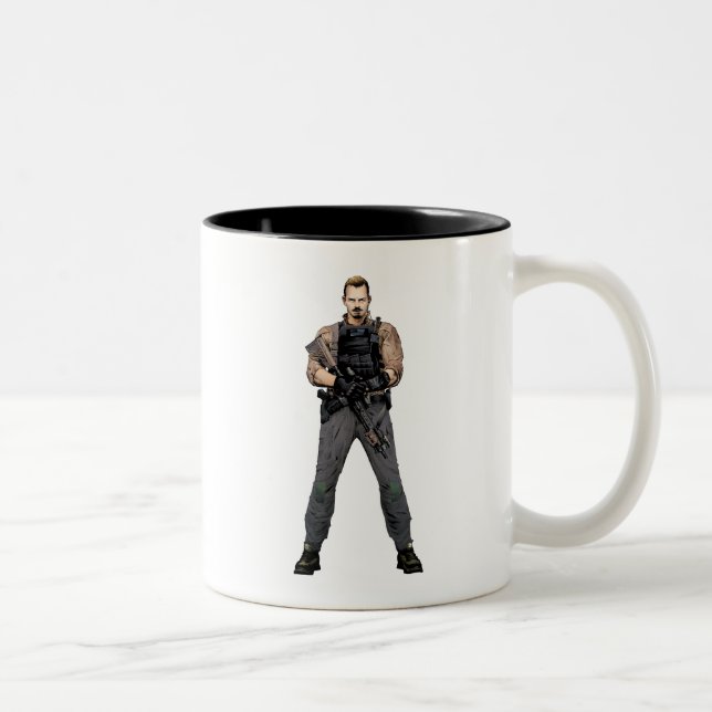 Suicide Squad | Rick Flag Comic Book Art Two-Tone Coffee Mug (Right)