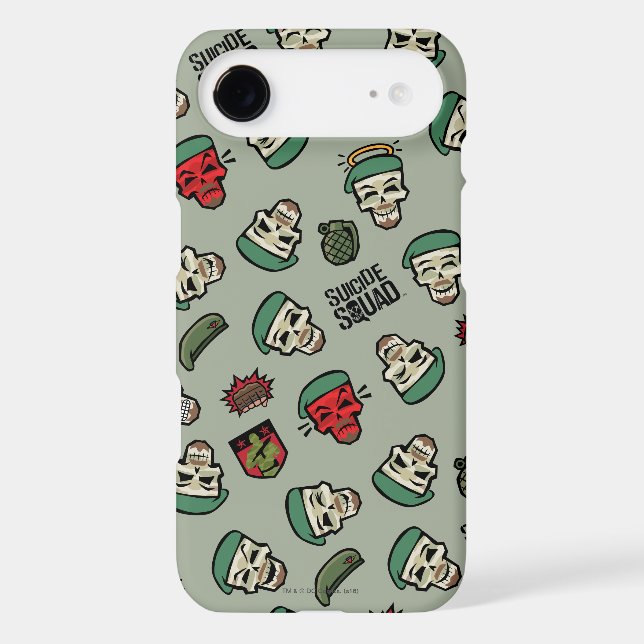 Suicide Squad | Rick Flag Emoji Pattern Case-Mate iPhone Case (Back)