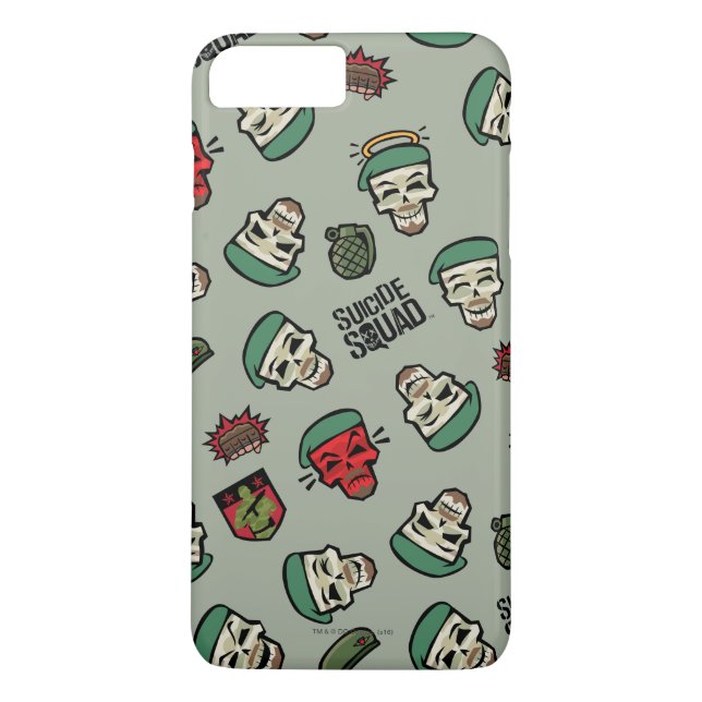 Suicide Squad | Rick Flag Emoji Pattern Case-Mate iPhone Case (Back)