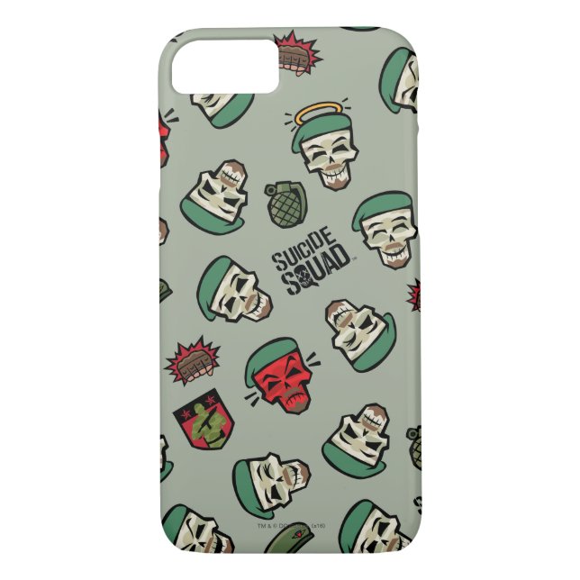 Suicide Squad | Rick Flag Emoji Pattern Case-Mate iPhone Case (Back)
