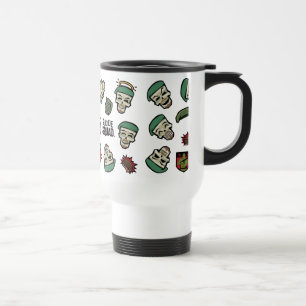 Suicide Squad Rick Flag Emoji Pattern Travel Mug