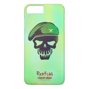 Suicide Squad   Rick Flag Head Icon iPhone 8 Plus/7 Plus Case