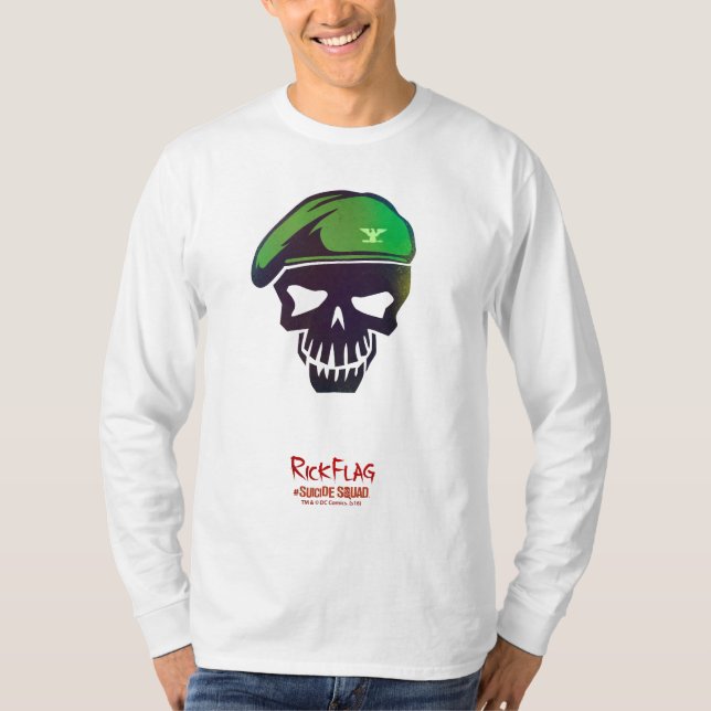 Suicide Squad | Rick Flag Head Icon T-Shirt (Front)
