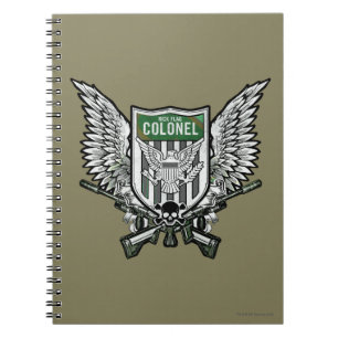 Suicide Squad Rick Flag Winged Crest Tattoo Art Notebook