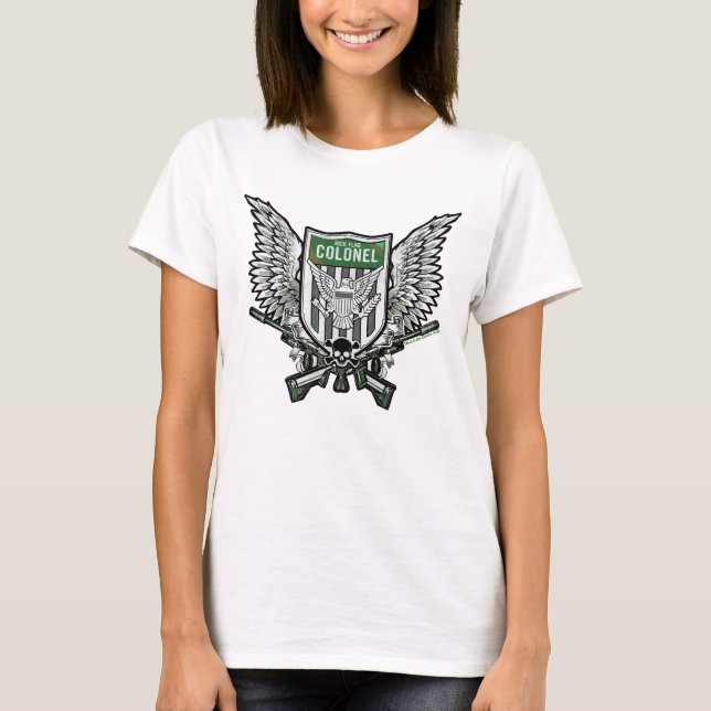 Suicide Squad | Rick Flag Winged Crest Tattoo Art T-Shirt (Front)