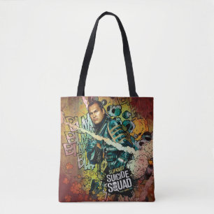 Suicide Squad Slipknot Character Graffiti Tote Bag