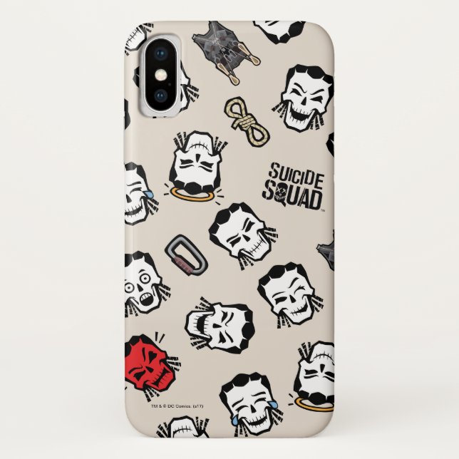 Suicide Squad | Slipknot Emoji Pattern Case-Mate iPhone Case (Back)
