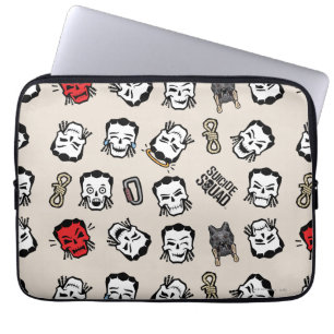 Suicide Squad Slipknot Emoji Pattern Laptop Sleeve
