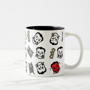 Suicide Squad   Slipknot Emoji Pattern Two-Tone Coffee Mug