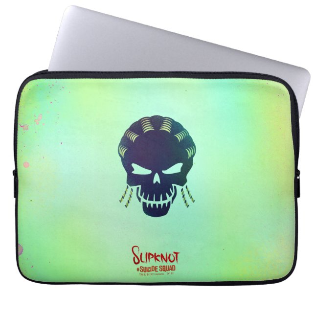 Suicide Squad | Slipknot Head Icon Laptop Sleeve (Front)