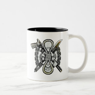 Suicide Squad   Slipknot Weapons Tattoo Art Two-Tone Coffee Mug