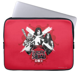 Suicide Squad   Squad Girls "Female Warrior" Laptop Sleeve