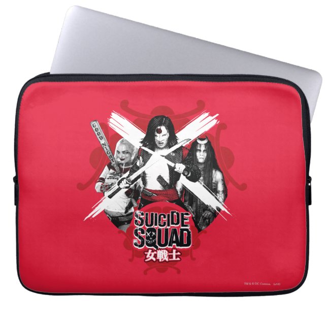 Suicide Squad | Squad Girls "Female Warrior" Laptop Sleeve (Front)