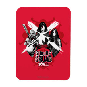 Suicide Squad   Squad Girls "Female Warrior" Magnet