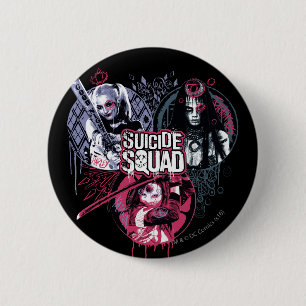 Suicide Squad   Squad Girls Graffiti Badges