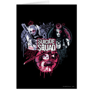 Suicide Squad Squad Girls Graffiti Badges