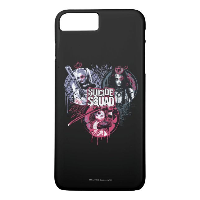 Suicide Squad | Squad Girls Graffiti Badges Case-Mate iPhone Case (Back)