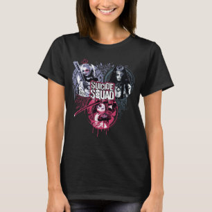 Suicide Squad   Squad Girls Graffiti Badges T-Shirt