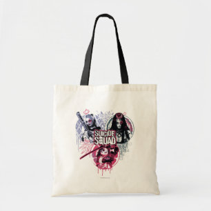 Suicide Squad Squad Girls Graffiti Badges Tote Bag