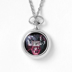 Suicide Squad   Squad Girls Graffiti Badges Watch