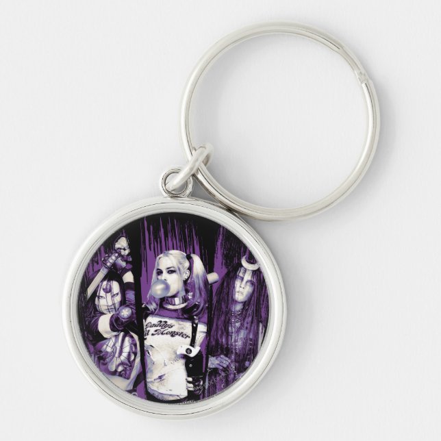 Suicide Squad | Squad Girls "In Squad We Trust" Key Ring (Front)