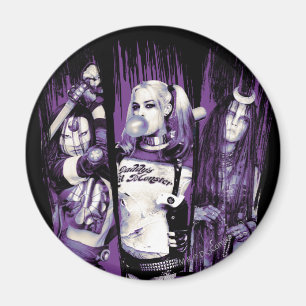 Suicide Squad   Squad Girls "In Squad We Trust" Magnet
