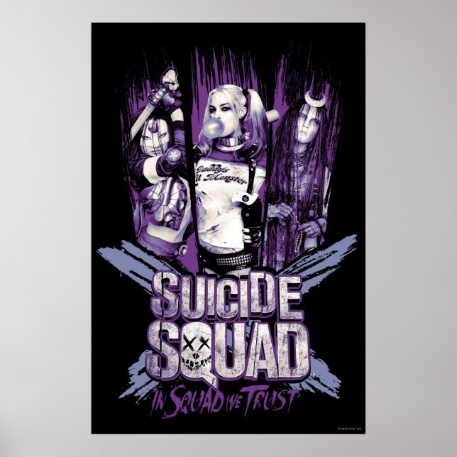 Suicide Squad | Squad Girls "In Squad We Trust" Poster (Front)