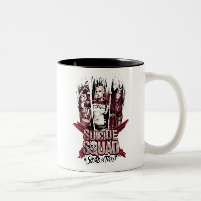 Suicide Squad | Squad Girls "In Squad We Trust" Two-Tone Coffee Mug (Right)