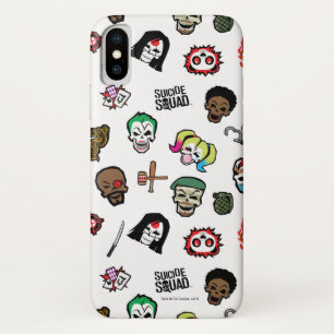Suicide Squad   Suicide Squad Emoji Pattern iPhone X Case