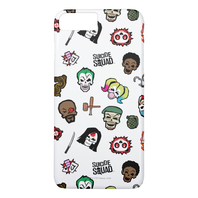 Suicide Squad | Suicide Squad Emoji Pattern Case-Mate iPhone Case (Back)