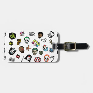 Suicide Squad   Suicide Squad Emoji Pattern Luggage Tag