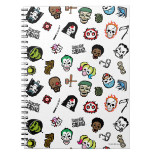 Suicide Squad Suicide Squad Emoji Pattern Notebook
