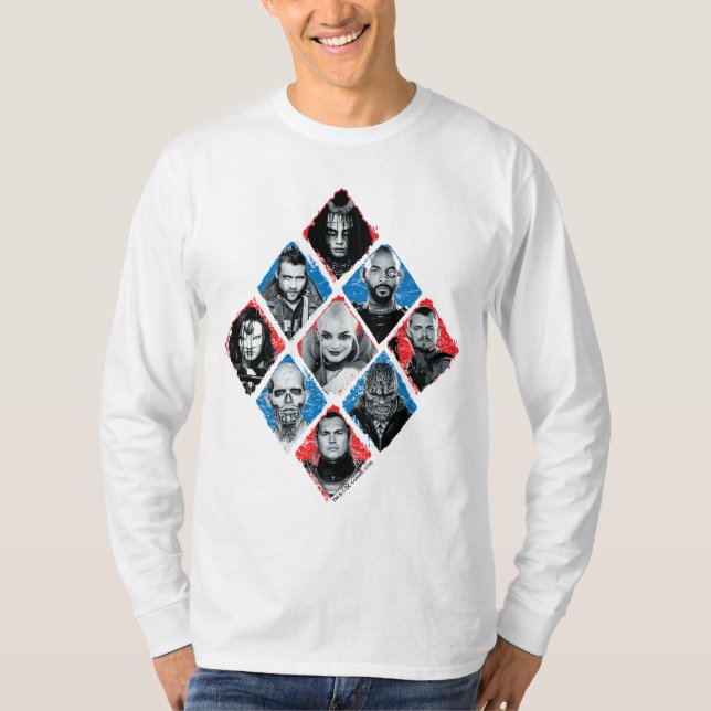 Suicide Squad | Task Force X Checkered Diamond T-Shirt (Front)