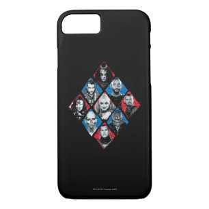 Suicide Squad   Task Force X Chequered Diamond iPhone 8/7 Case