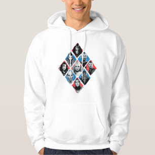 Suicide Squad   Task Force X Chequered Diamond Hoodie
