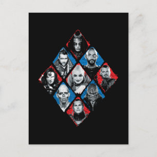 Suicide Squad   Task Force X Chequered Diamond Postcard