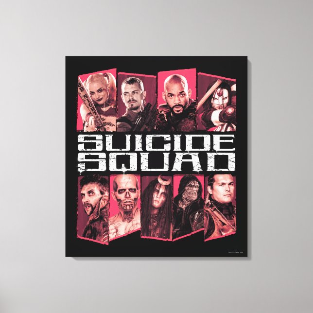 Suicide Squad | Task Force X Group Emblem Canvas Print (Front)