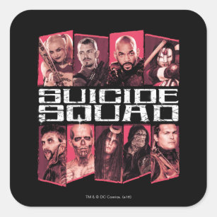 Suicide Squad   Task Force X Group Emblem Square Sticker