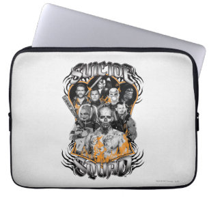 Suicide Squad   Task Force X Tribal Tattoo Laptop Sleeve