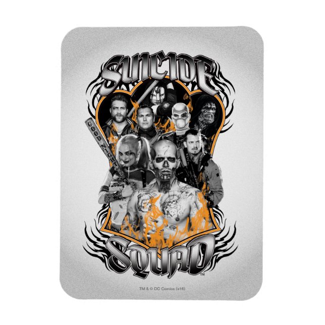 Suicide Squad | Task Force X Tribal Tattoo Magnet (Vertical)