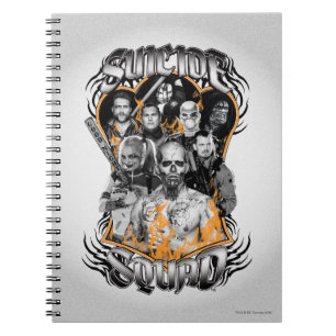 Suicide Squad Task Force X Tribal Tattoo Notebook