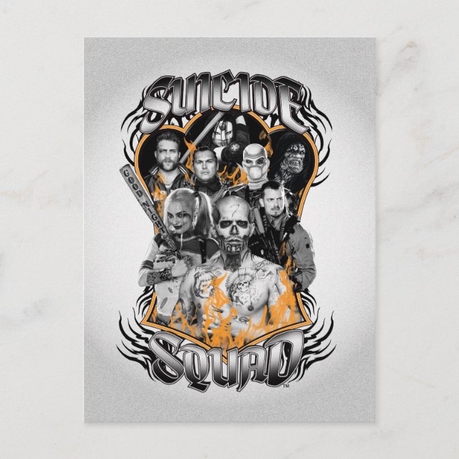 Suicide Squad | Task Force X Tribal Tattoo Postcard (Front)