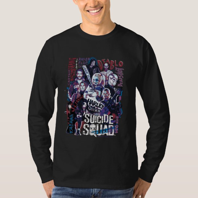 Suicide Squad | Task Force X Typography Photo T-Shirt (Front)