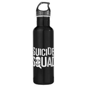 Suicide Squad   White Logo 710 Ml Water Bottle