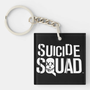 Suicide Squad   White Logo Key Ring