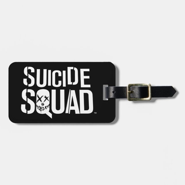 Suicide Squad | White Logo Luggage Tag (Front Horizontal)