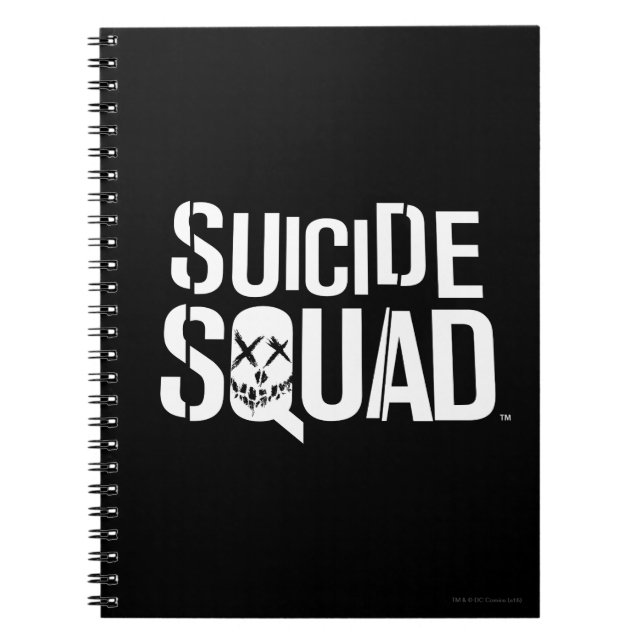 Suicide Squad | White Logo Notebook (Front)