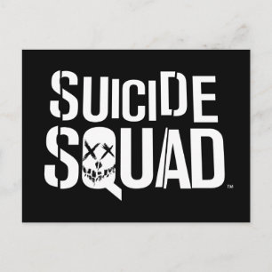 Suicide Squad   White Logo Postcard