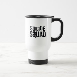 Suicide Squad   White Logo Travel Mug