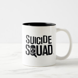 Suicide Squad White Logo Two-Tone Coffee Mug